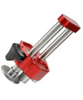 Sheet Metal Roller And Bender, 0 To 100 Degree Angled Bending Tool, shown with red and steel components, ideal for DIY projects