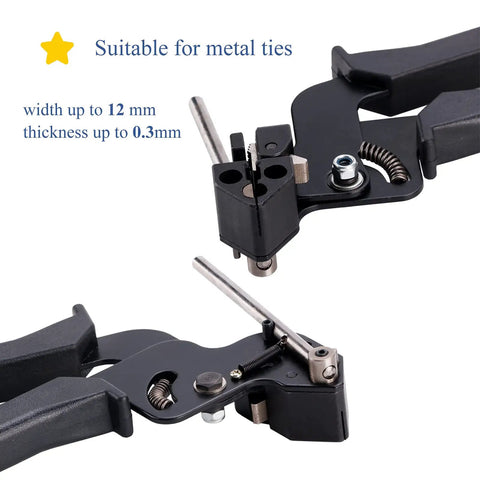 Heavy Duty Stainless Steel Cable Tie Kit With Two Hundred Pcs Four Point Six By Three Hundred Millimeter Ties Plus Cable Gun
