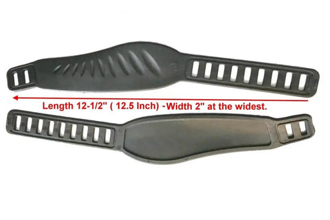 Aftermarket Long Pedal Straps For Exercise Bikes Two Inch Wide By Twelve And A Half Inch Long Dual Sided Slots Heavy Duty Adjustable