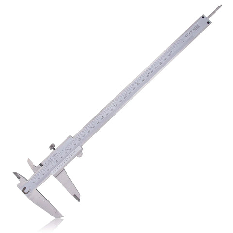 DVLR-1205 Vernier Caliper 0 To 12 Inch 300 mm Stainless Steel With Inch Fraction And Metric Readings For DIYers And Pros