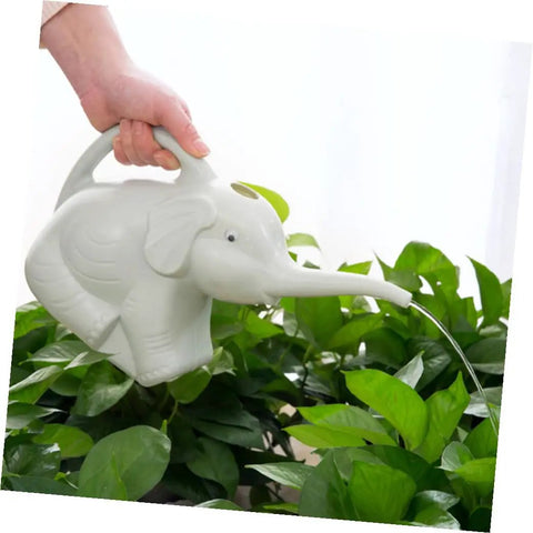 Set of 3 Animal Shaped Watering Cans With Long Nose Spout And Ergonomic Handle For Indoor And Outdoor Plant Care Refillable Eco Friendly Garden Tools In Assorted Green Pink Blue, elephant can