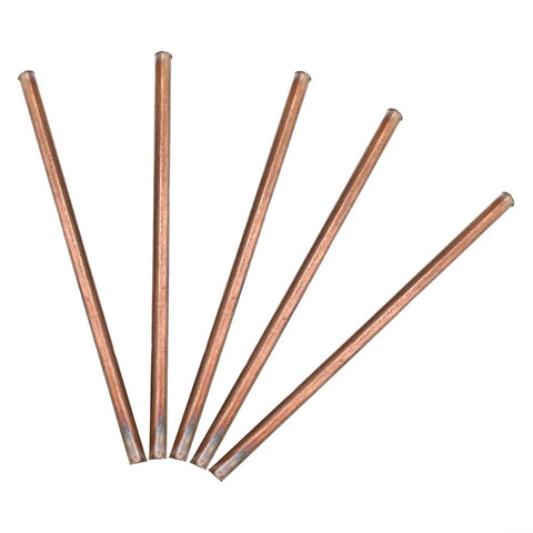 Five Piece Dope 99.9 Percent Pure Copper Rods 4Mm Diameter 100Mm Length Solid Copper Round Bar For Lathe Machining Electrical And Industrial DIY Projects