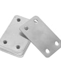 Stainless Steel Flat Corner Brackets 12 Pack, Mending Plates With 5mm Hole Distance, Straight Metal Braces For Wood Furniture Repair