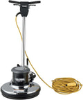 Corded Dual Speed Floor Machine Workhorse With 20 Inch Cleaning Width Stainless Steel Build Heavy Duty 1.5 HP Motor All Steel Gearbox And 50 Foot Safety GFCI Power Cord For Versatile Commercial Floor Care, front view.