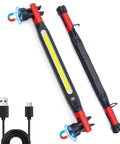 Beast Bright 3000 Lumen Rechargeable LED Flood Light With 180 Degree Rotating Head And 360 Degree Hooks, USB cable visible.