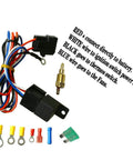 Thermostat relay kit with wires for All Aluminum 3 Row Radiator Upgrade for Classic Dodge D W vans and Plymouth Trailduster