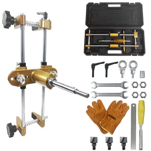 Door Lock Hole Opener Kit For Wood Doors And Mortise Jig Pro Grade Mortising Machine with tools and case