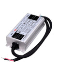 XLG 75W IP67 LED Driver Industrial Switching Power Supply For Bay Stage And Plant Lighting 12V 24V 27 To 56V Output 700mA 1400mA High Efficiency Beefed Up Durable Plug And Play, silver metal housing with black cable