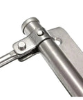 Close-up of Heavy Duty Aluminum Door Closer With Adjustable Spring Mechanism Soft Close Action for residential and commercial use