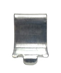 Adjustable Steel Pilaster Shelf Support Clip with Zinc Finish, 3/4" Depth and 5/8" Width, 23 Gauge Metal