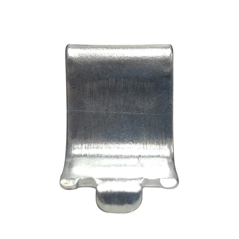 Adjustable Steel Pilaster Shelf Support Clip with Zinc Finish, 3/4" Depth and 5/8" Width, 23 Gauge Metal