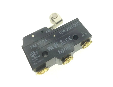 Heavy Duty Built To Last Short Hinge Roller Lever Momentary Micro Limit Switch 250V AC 15A Industrial Grade Easy Install Durable Construction Compact 2 Inch Body For Machinery Equipment And Home Workshop Projects, black body