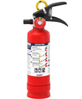 Front view of ABC Fire Extinguisher For Home And Vehicle With Quick Release Handle, 2.5 lb, dry chemical Class A B C rated.
