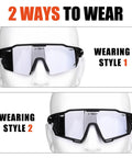 Polarized Cycling Glasses With Five Interchangeable Lenses For MTB And Running Sports With Night Vision Yellow Lens Polarized