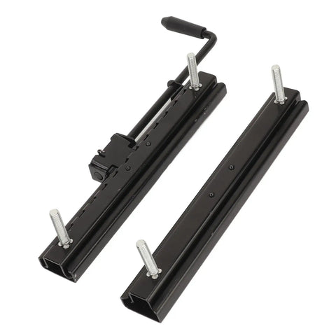 Adjustable Seat Slider Track Kit For Go Kart 240mm Heavy Duty Cold Rolled Steel Sliding Rail With 100mm Travel, top view
