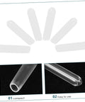 Clear Plastic Screw Covers End Caps Set For Thread Protection And Cable Shielding, close-up view showing design and flexibility.