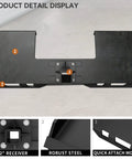 Beefed Up Heavy Duty Skid Steer Attachment Plate With Two Inch Receiver 3000 Lbs Capacity Three Eighths Inch Steel