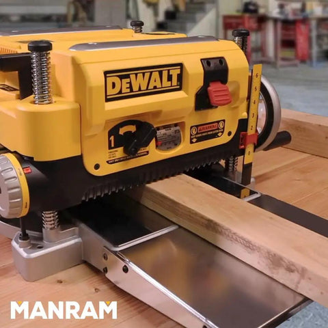 Planer Table Extension For DW735 Planer Adds 9 Inch Support On Each Side, boosting stability throughput and workflow in action