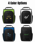 Custom Embroidered Golf Shoe Bag For Men With Monogram, Large Capacity Zippered Golf Gear Carrier, four color options