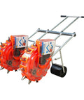 Workhorse Manual Seed Planter And Fertilizer Applicator With Double Row Garden Seeder Handheld Roller Spreader for peanuts and beans
