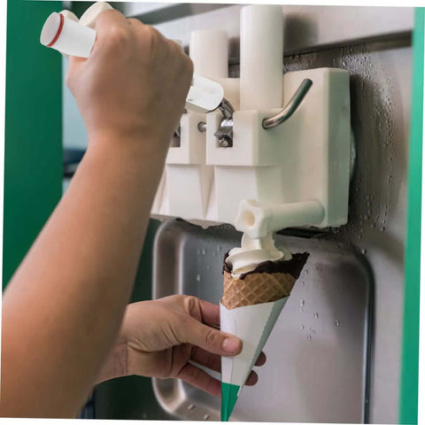 Soft Serve Ice Cream Machine Lever Replacement Part For Dispenser Portable Handle With Accurate Fit Ice Cream Maker Valve Stem Replacement Grip For Home Or Shop Use Easy Install installed on machine