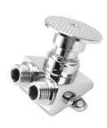 Fauitay Foot Pedal Faucet Hands Free Kitchen Faucet with Touchless Foot Control Valve for Standard Kitchen Sinks chrome foot control valve with two connectors