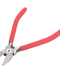 Heavy Duty Wire Stripper And Diagonal Pliers Automatic Stripping with red frosted grip handles and narrow jaw design.