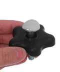 Super Sturdy 2Pc Lawn Mower Handle Bolt Kit With Knob Nut Replacement Screws Fits Push Mower Handles Perfectly Resists Wear Tear And Slipping For Grass Cutting Jobs, black knob bolt