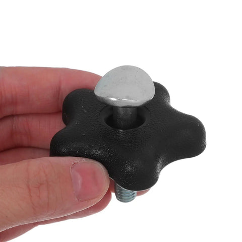 Super Sturdy 2Pc Lawn Mower Handle Bolt Kit With Knob Nut Replacement Screws Fits Push Mower Handles Perfectly Resists Wear Tear And Slipping For Grass Cutting Jobs, black knob bolt