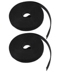 Zero Drama With Two Rolls Of Black Self Gripping Cable Ties For Cord Management, reusable wire straps for desk setups.
