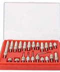 22 Piece Dial Connector Contact Points Set For Dial Test Indicator Thread Tips Stainless Steel Standard Thread Pro Grade High Precision Rust Resistant Long Lasting For Accurate Measurement in red case