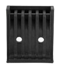 Close-up of Four Pack ABS Plastic Jaw Protectors For Tire Changer Clamps, showing grooved design and holes.