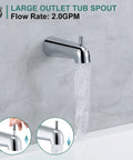 Five Spray Modes Rain Shower Head System With Single Handle Tub And Shower Trim Kit Adjustable Slide Bar Chrome Finish 2.0 GPM Flow