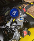 Ride Ready Front Brake Fluid Reservoir Protection Cover And Oil Filler Cap Sock For GSXR 600 750 1000 Motorcycles CNC 6061 Aluminum