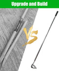 Comparison of old wooden handle vs. All Steel Hardened Hollow Hoe Workhorse With 55 Inch Adjustable Handle For Heavy Duty Weeding