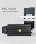 Heavy Duty 35Mm Din Rail Electric Cabinet Heater 65 Watt Compact Warming Module attached to a metal track.