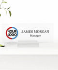 Custom Name Plate Desk Decor With Logo For Office Use A Modern Multicolor Personalized Gift That Says You Mean Business With Style