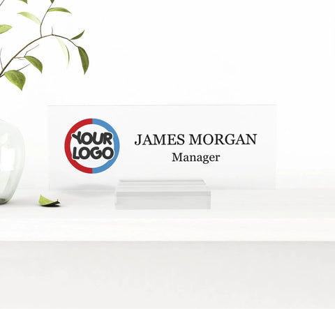 Custom Name Plate Desk Decor With Logo For Office Use A Modern Multicolor Personalized Gift That Says You Mean Business With Style