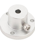 Beefy Aluminum Shaft Coupler For Mecanum Wheel Robots, 4mm Shaft, 28mm Outer Diameter, 16mm Hole, front view with set screw