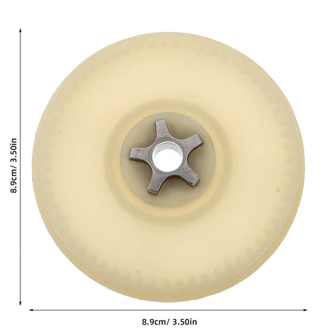 Electric Chainsaw Sprocket Gear Replacement Two Pack Pro Grade With Plastic Inner Gear Assembly And Precision Teeth For Smooth Power Transmission In Workshop And Garden Projects, 8.9cm