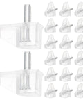 Clear Shelf Support Pegs Set 60 Pack Plastic Cabinet Shelf Pins Transparent Holders For Kitchen Cabinets Bookcases And Wardrobes