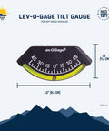 201-F Lev-O-Gage Inclinometer High Visibility Level Gauge For Off Road Jeeps Trucks RVs Campers Trailers And Boats USA Made