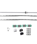 Two Pack 800mm Linear Guide Rails and SFU1605 800mm Ball Screw with BF12 BK12 End Support Kit for CNC Router Lathe Mill