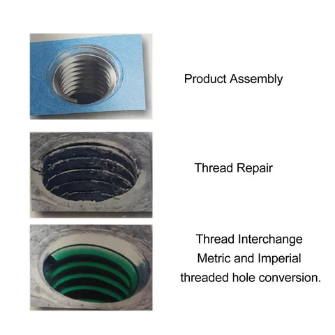 Solid Keenso 54Pc Metric Thread Repair Kit Made From Tough Stainless Steel For Home Use Fixing Stripped Screws And Damaged Threads With A Heavy Duty Tool That Gets The Job Done Quick And Easy, thread repair inserts