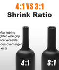 4:1 vs 3:1 shrink ratio comparison of Pro Grade Do It All Heat Shrink Tubing Kit 100 PCS 3.54 Inch Length 4:1 Ratio Adhesive Lined Dual Wall Marine