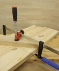 Edge Clamp Extension Tool For Woodworking Quick Fixes And Clamping, Durable Steel Body, Fits Clamp Rails Up To 15mm Thickness, Easy One Person Setup For Jigs, Router Tables, And Workbenches, Smooth Sliding And Strong Grip, clamping wood boards