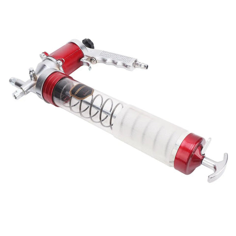 Heavy Duty Grease Gun With High Pressure 10,000 To 12,000 PSI Leak Proof Design G1/4 Inch Quick Connector, industrial grip visible.