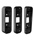 Three black Adjustable Doorbell Angle Mounts for Blink 1st Gen and REOLINK with 7 tilt options, front view