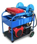 Heavy Duty Sewer Jetter Machine With High Pressure Pipe Cleaning System And 100m Hose Hydro Jet Drain Cleaner Gear
