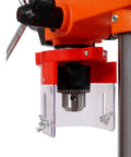 8 Inch Benchtop Drill Press With Laser Guide And Precision Vise 5 Speed Tabletop Drilling Machine chuck and guard details